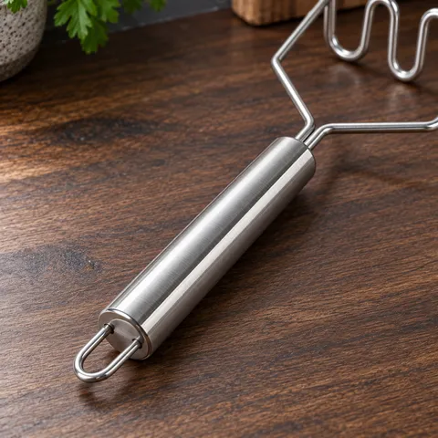 Close view of the original construction of Hugo Potato Masher