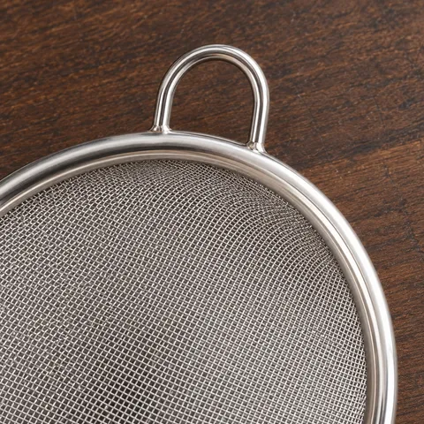 Close view of the original construction of Felix Fine Sieve