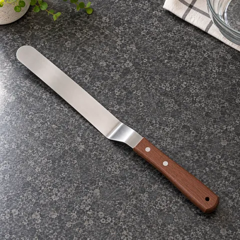 Overhead view of the same offset spatula