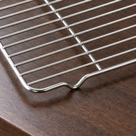 Close view of the original construction of Morgan Cooling Rack