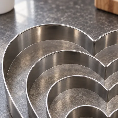 Close view of the curved metal wall and rim